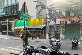 Công an phong toả hiện trường.