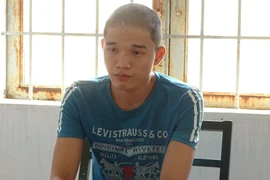 Đối tượng Đức tại cơ quan công an.