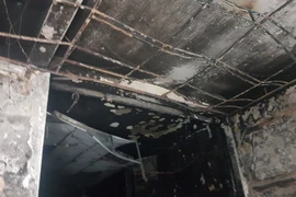 Hiện trường vụ cháy.