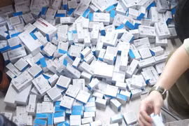 Lô hàng tâ dược thu giữ.