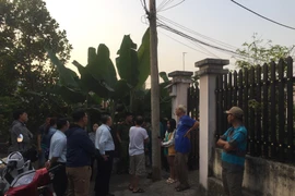 Công an phong toả hiện trường.