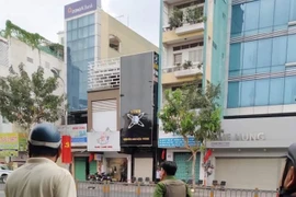 Công an phong toả hiện trường.