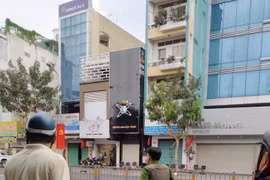 Công an phong toả hiện trường.