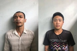 Luân và Phúc tại công an.