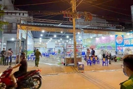 Công an phong toả hiện trường.