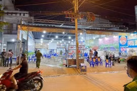 Công an phong toả hiện trường.