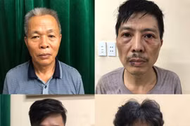 Nhóm đối tượng tại cơ quan công an.