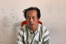 Tuấn tại cơ quan công an. 