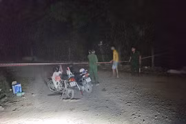 Công an phong toả hiện trường.