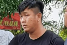 Thiếu uý Công an lúc bị bắt. Ảnh: Hoài Nam 