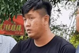 Thiếu uý Công an lúc bị bắt. Ảnh: Hoài Nam 