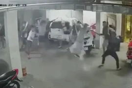 Hình ảnh vụ truy sát.