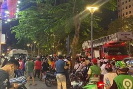 Công an phong toả hiện trường.