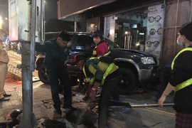 Công an phong toả hiện trường.