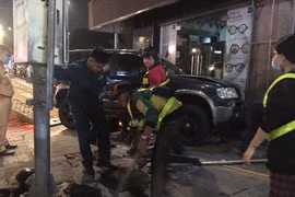 Công an phong toả hiện trường.