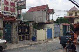 Nhà nghỉ nơi xảy ra vụ án.