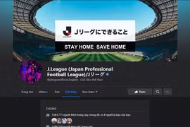 Fanpage giải bóng đá Nhật Bản bị hack để livestream bán quần áo