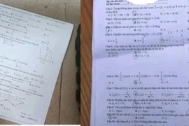 Một thí sinh làm lộ đề thi Toán tốt nghiệp THPT, đăng lên mạng nhờ giải hộ