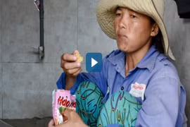 Video: Dân vùng tâm bão ngủ tạm ở nhà tắm, chuồng bò