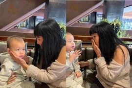 Hồ Ngọc Hà 'bất lực' hành động của Leon mỗi khi gặp người lạ