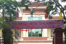 Lỗi nghiêm trọng trên biển chào mừng sinh nhật Bác ở Hải Phòng