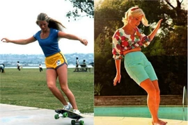 Xem gái trẻ thời xưa trượt ván chuyên nghiệp, quyến rũ