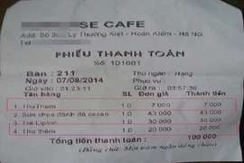 Bạn trẻ bức xúc vì quán cafe thu thêm khoản phụ