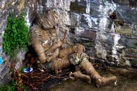 Xác ướp quấn dây thừng kì dị bất ngờ dạt bờ sông ở Anh