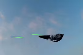 Máy bay không người lái bắn đạn laser duy nhất thế giới