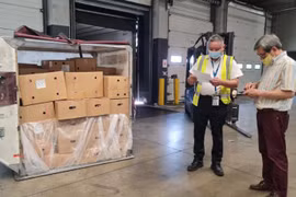 Vượt khó do COVID-19, vải thiều Thanh Hà gắn tem truy xuất nguồn gốc đã đến Pháp