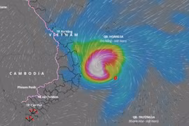 Bão số 9 giật trên cấp 17, cách Bình Định - Phú Yên khoảng 230km