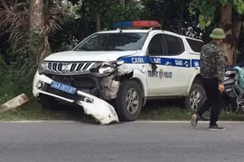 Hiện trường vụ tai nạn xe CSGT va chạm nữ sinh ở Hải Dương