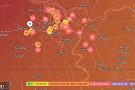 Chất lượng không khí Hà Nội ngày 12/02: KV Tây Hồ mức xấu