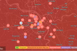 Chất lượng không khí Hà Nội ngày 22/01: Khu vực Tây Hồ, Hoàn Kiếm rất xấu