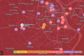 Chất lượng không khí Hà Nội ngày 15/1: Khu vực Bắc Từ Liêm rất xấu