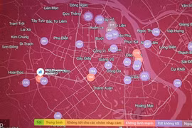 Chất lượng không khí Khu vực Tây Hồ ở mức nguy hại