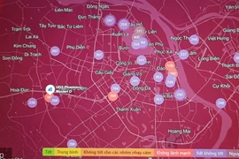 Chất lượng không khí Khu vực Tây Hồ ở mức nguy hại