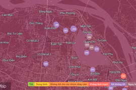 Chất lượng không khí Hà Nội ngày 20/01: KV Tây Hồ AQI trên 400