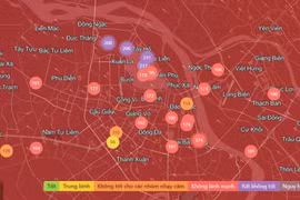 Chất lượng không khí Hà Nội ngày 06/02: Khu vực BắcTừ Liêm rất xấu