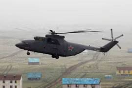 Xem trực thăng “khủng” Nga tập trận với Trung Quốc