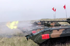 Quân đội Nga, Trung tập trận bắn đạn thật 