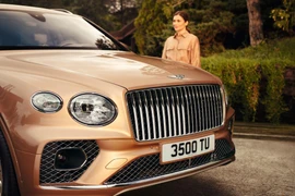 Hệ thống lưới tản nhiệt độc đáo với các thanh crôm sáng nằm phía trước lưới tản nhiệt.