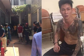 Người đàn ông xăm trổ đổ xăng đầy nhà tự thiêu