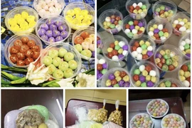 Cơn sốt bánh trôi ngũ sắc: Chị em mua 2 tạ bột, còng lưng trổ tài