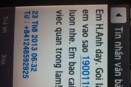 Nở rộ tin nhắn lừa đảo từ tổng đài 19001199