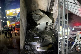 Cháy toà nhà mới cho thuê ở Triều Khúc, người dân hoảng sợ