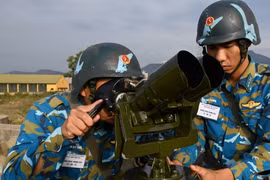 Hình ảnh bộ đội cao xạ huấn luyện, tạo "tường lửa" trên không