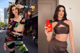 Hoa hậu Khánh Vân khoe vòng eo nổi múi với loạt trang phục xẻ bạo