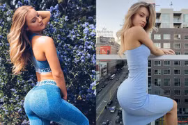 Nữ gymer Mỹ khoe hời trang nóng bỏng