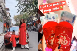 Hồng Quế khoe tiền lì xì cực khủng từ bạn cùng chăn